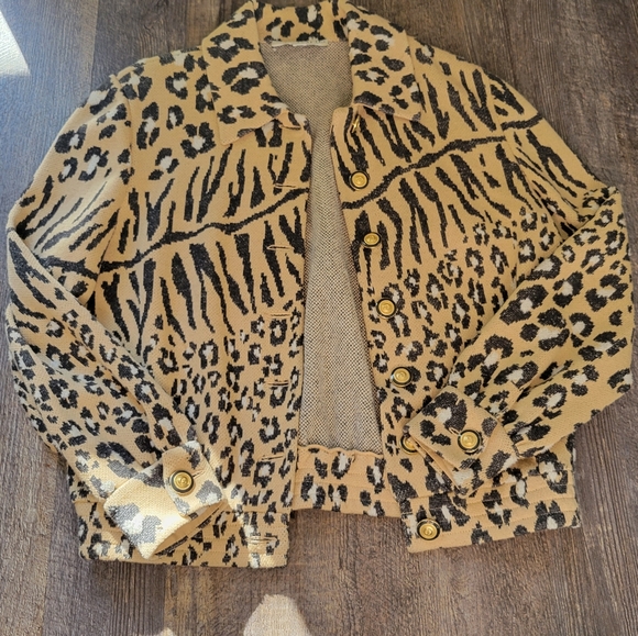 St. John collection cheetah print jacket